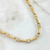 Marinera Box Chain 20.95gr / 23.6in / Two Tone Yellow White 18K +4 ©