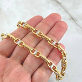 Marinera Box Chain 20.95gr / 23.6in / Two Tone Yellow White 18K +4 ©