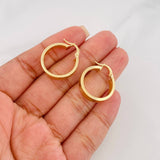 Candongas Tribal 2.85 g / 1 in Oro Amarillo 18K