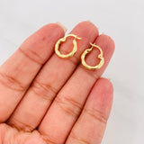 Candongas Kataleya 1.05 g / 1/2 in Oro Amarillo 18K