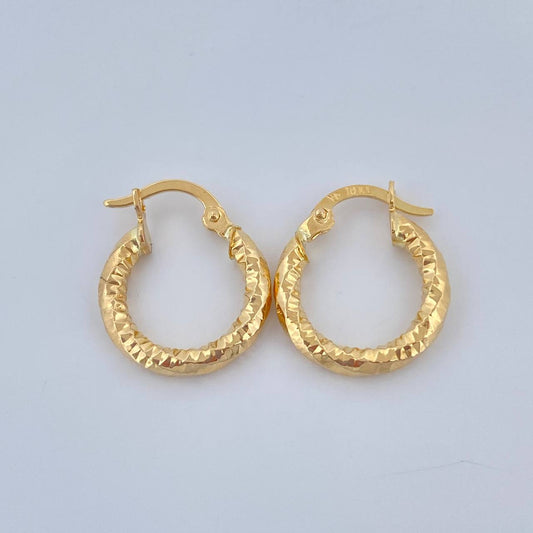 Candongas Majo 1.3gr / 3/4 in / Oro Amarillo 18K &