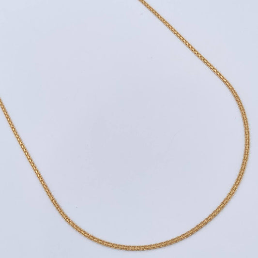 Cadena China 4.05gr / 23 1/2 in / 1.6mm Oro Amarillo +1 18K %