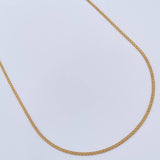 Cadena China 3.7gr / 23 3/4 in / 1.54mm Oro Amarillo +1 18K %