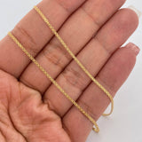 Cadena China 3.7gr / 23 3/4 in / 1.54mm Oro Amarillo +1 18K %