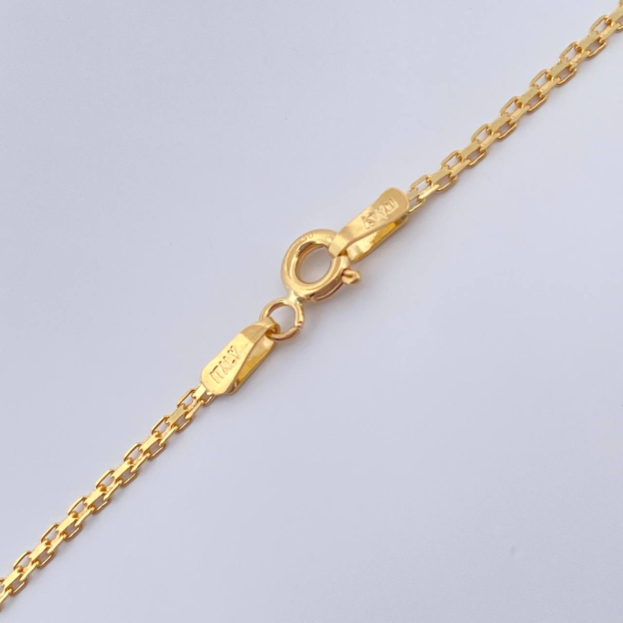 Cadena China 3gr / 23 3/4 in / 1.3mm Oro Amarillo +1 18K &