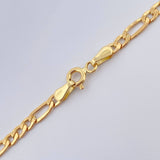 Cadena Figaro 5.35gr / 23 3/4 in / 3.05mm Oro Amarillo +1 18K %