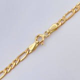 Cadena Figaro 5.8gr / 23 3/4 in / 3.08mm Oro Amarillo +1 18K &