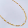 Cadena Figaro 5.35gr / 23 3/4 in / 3.05mm Oro Amarillo +1 18K %