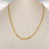 Cadena Figaro 4.7gr / 24 in / 3.26mm Oro Amarillo +1 18K &