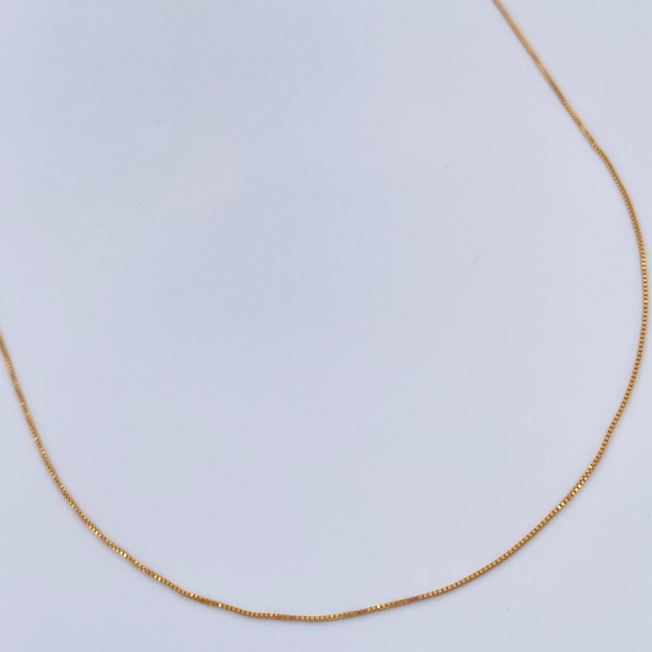 Cadena Veneciana 0.85gr / 17 3/4 in / 0.45mm Oro Amarillo +3 18K &