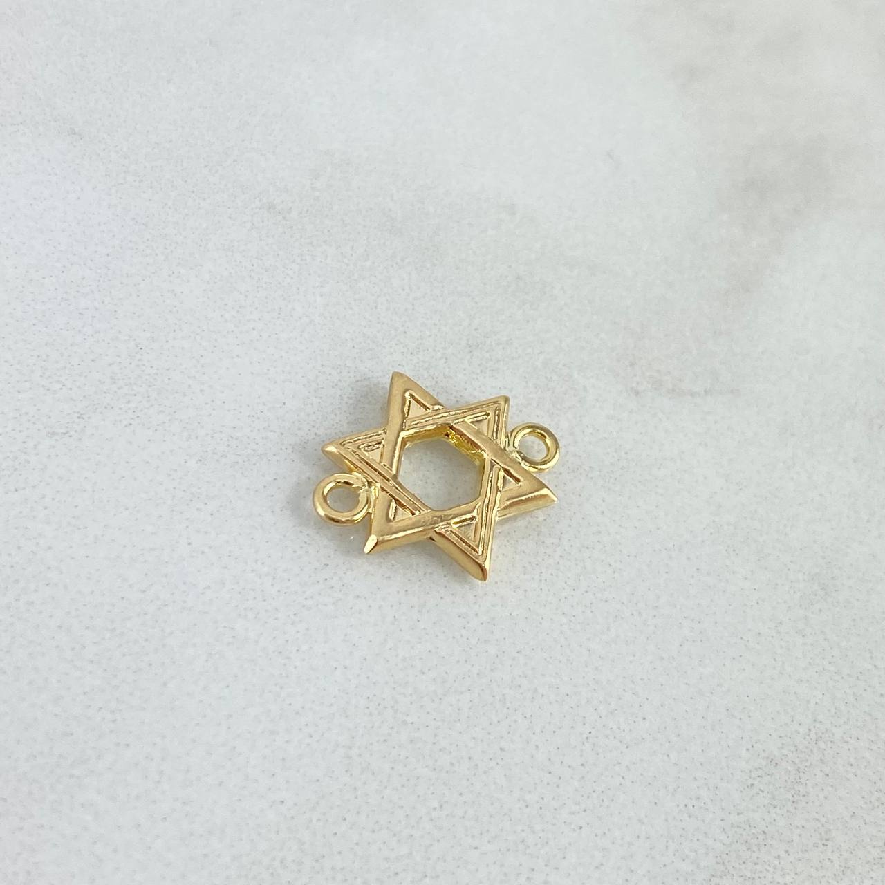Herraje Estrella De David 0.6gr / 1.5cm / Oro 18K