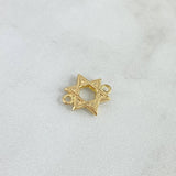 Herraje Estrella De David 0.6gr / 1.5cm / Oro 18K