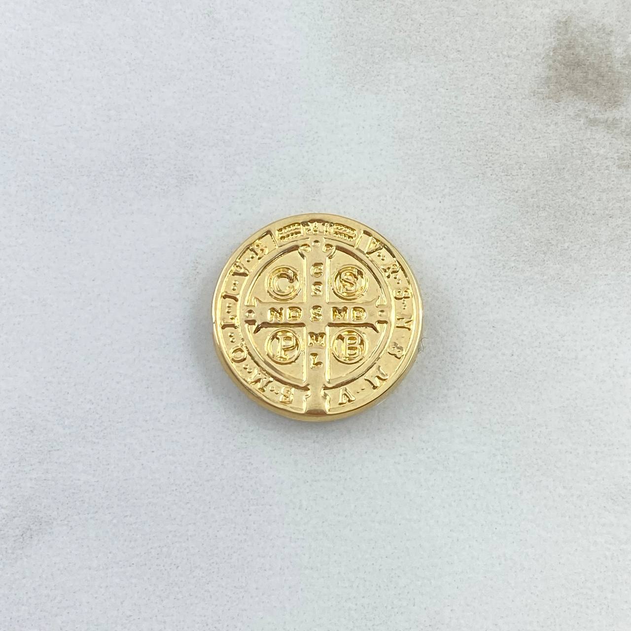 Herraje San Benito 0.75gr / 1.1cm / Tambor Oro Amarillo 18K