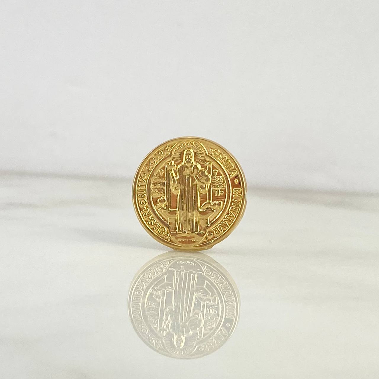 Herraje San Benito 0.75gr / 1.1cm / Tambor Oro Amarillo 18K
