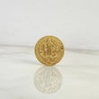 Herraje San Benito 1.5gr / 2cm / Tambor Oro Amarillo 18K