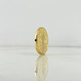 Herraje San Benito 1.45gr / 2cm / Tambor Oro Amarillo 18K