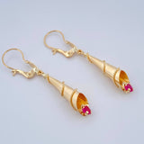 Candongas Lagrima 1.7gr / 4 in / Oro Amarillo 18K &
