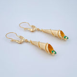 Candongas Lagrima 1.7gr / 4 in / Oro Amarillo 18K &