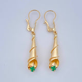 Candongas Lagrima 1.7gr / 4 in / Oro Amarillo 18K &