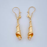 Candongas Lagrima 1.7gr / 1 in / Oro Amarillo 18K &