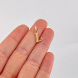Dije Letra Cursiva L 0.85g / 3/4 in Oro Amarillo 18K