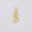 Pendant Italic Letter S 1.05g / 3/4 in 18K Yellow Gold