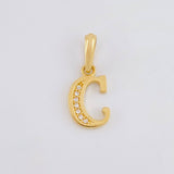 Pendant Italic Letter C 1.05g / 3/4 in 18K Yellow Gold