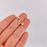 Pendant Italic Letter V 0.95g / 3/4 in 18K Yellow Gold