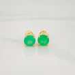 Topos Cuatro Garras Esmeraldas 2.20Qts 1.9 g / in / 6.65 mm Oro Amarillo 18K