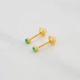 Topos Punto Esmeralda 0.7Pts 0.55 g / in / 1.8 mm Oro Amarillo 18K