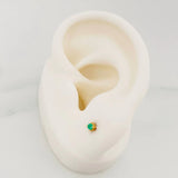 Topos Punto Esmeralda 0.7Pts 0.55 g / in / 1.8 mm Oro Amarillo 18K