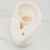 Topos Cuatro Garras Diamantes 10Pts 0.55 g / in / 2.33 mm Oro Amarillo 18K
