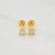Topos Cuatro Garras Diamantes 52Pts 0.95 g / in / 3.95 mm Oro Amarillo 18K