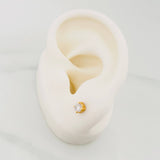 Topos Cuatro Garras Diamantes 52Pts 0.95 g / in / 3.95 mm Oro Amarillo 18K