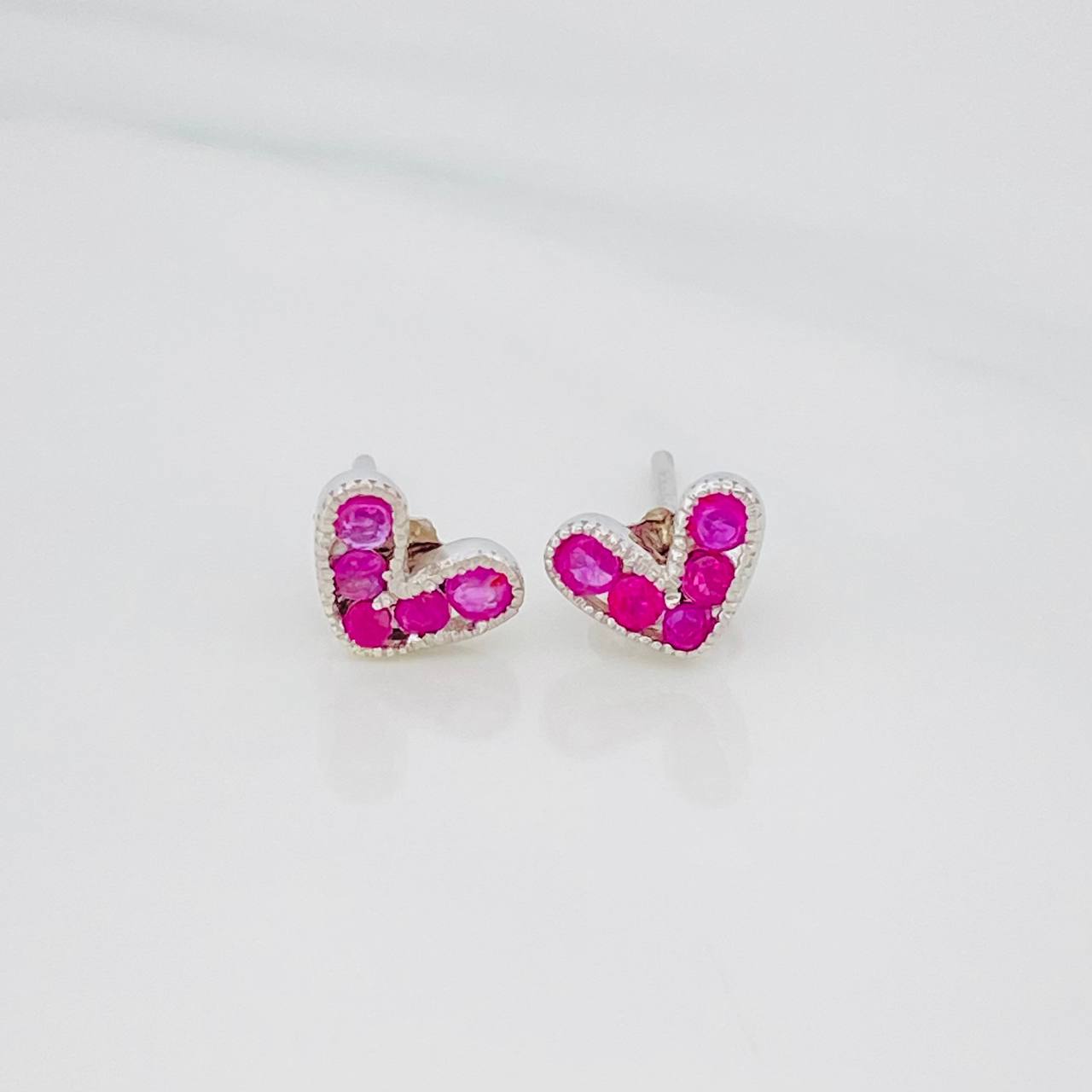 Topos Corazon Rubies 40Pts 1.1 g / in / 4 mm Plata 925