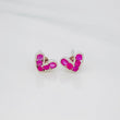 Topos Corazon Rubies 40Pts 1.1 g / in / 4 mm Plata 925