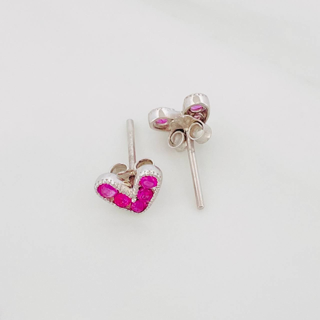 Topos Corazon Rubies 40Pts 1.1 g / in / 4 mm Plata 925