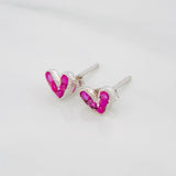 Topos Corazon Rubies 40Pts 1.1 g / in / 4 mm Plata 925