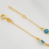 Pulso Aro Seguido Ojo Turco 1.5 g / 7 in / 0.6 mm Oro Amarillo 18K