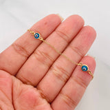 Pulso Aro Seguido Ojo Turco 1.5 g / 7 in / 0.6 mm Oro Amarillo 18K