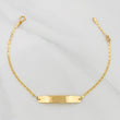 Pulso Escalera Placa Rectangular 1.85 g / 6 3/4 in / 2 mm Oro Amarillo 18K