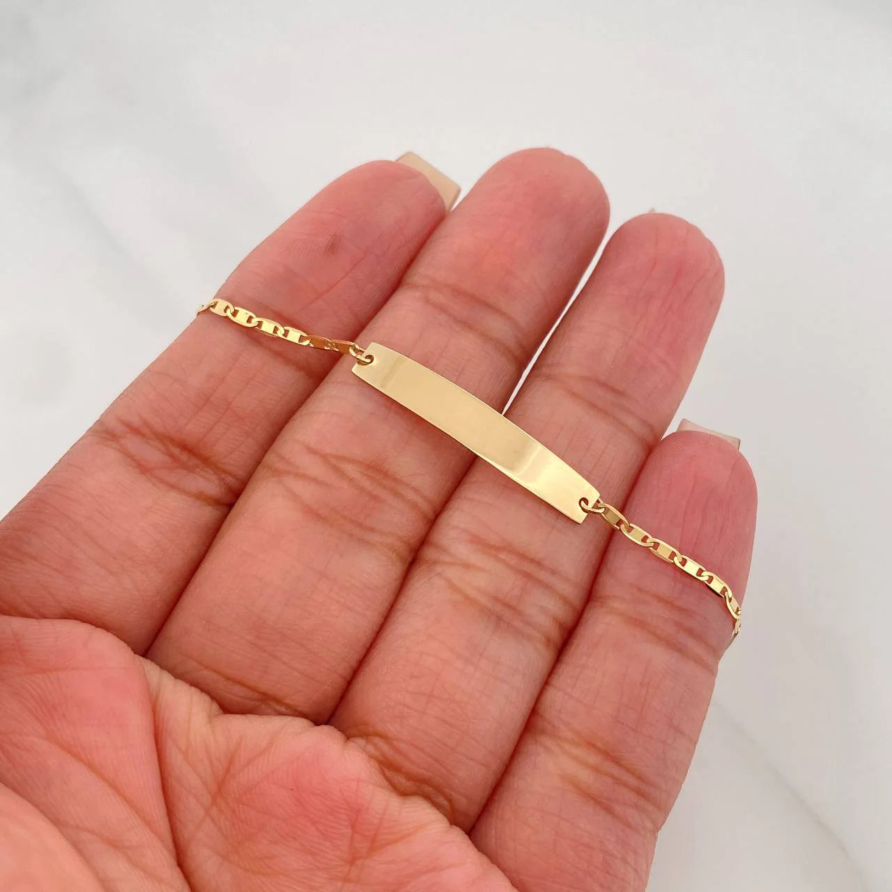 Pulso Escalera Plana 1.45 g / 6 3/4 in / 0.4 mm Oro Amarillo 18K