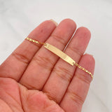 Pulso Escalera Plana 1.45 g / 6 3/4 in / 0.4 mm Oro Amarillo 18K