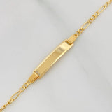 Pulso Figaro 1.6 g / 6 1/2 in / 0.9 mm Oro Amarillo 18K