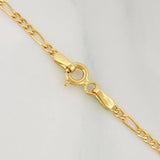Pulso Figaro 1.6 g / 6 1/2 in / 0.9 mm Oro Amarillo 18K