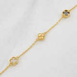 Pulso Aro Seguido Trebol 3.15 g / 8 1/4 in / 0.6 mm Oro Amarillo 18K