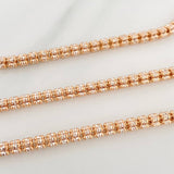 Cadena Ice 37.35 g / 28 in / 3.45 mm Tres Oros 18K