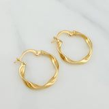 Hoop Earrings Asby 1.45 g / 3/4 in 18K Yellow Gold