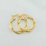 Hoop Earrings Asby 1.45 g / 3/4 in 18K Yellow Gold
