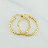 Candongas Yudi Lisa 1.7 g / 1 in Oro Amarillo 18K